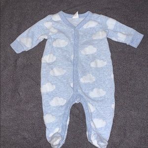 Blue Cloud Footed Pajama